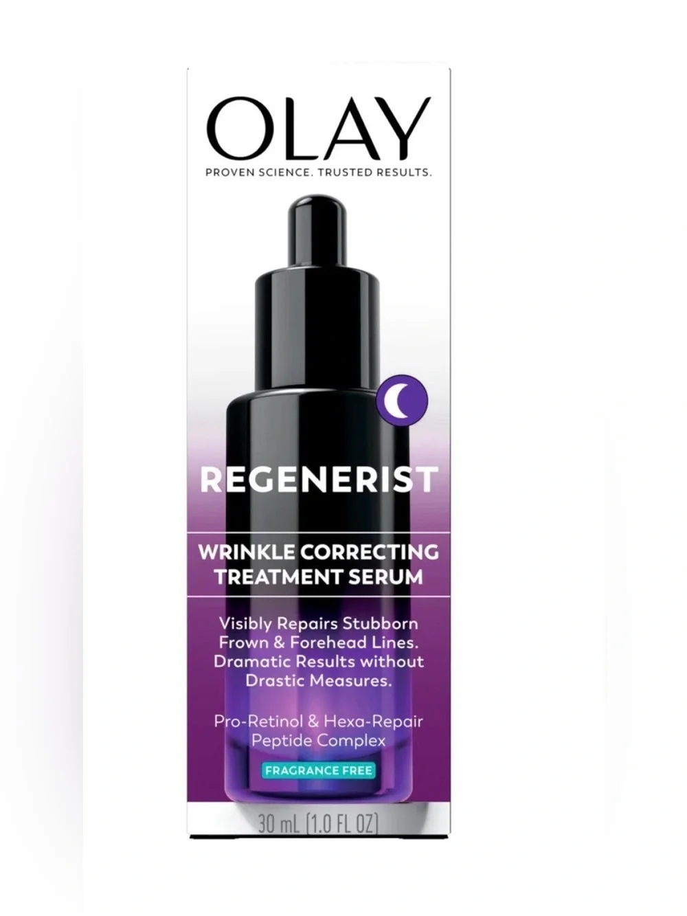 OLAY Regenerist Wrinkle Correcting Treatment Serum 1oz Fragrance Free ProRetinol